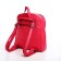 Women's backpack made of artificial leather with lightning, 2 pockets, color fuchsia