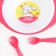 A set of children's dishes "I love delicious", a plate on a suction cup 250ml, fork, spoon