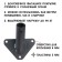Flagste-bracket, mount for the flag, street, wall-mounted D-2.7 cm, black