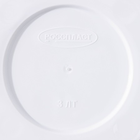 Pot with the pallet "pebbles", 3 l, white color-3