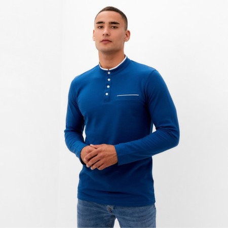 T -shirt with DL. Sleeve male minku Blue color, rn 50
