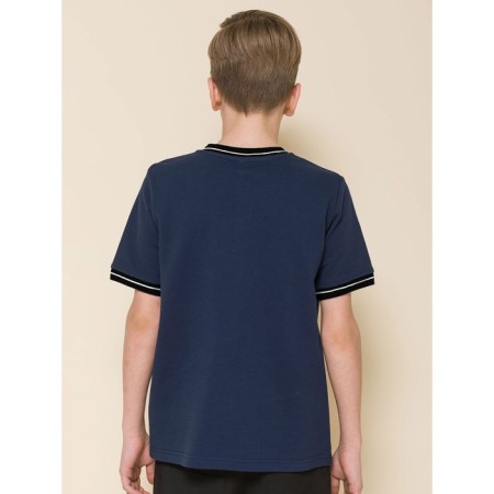Henley T-shirt for Pelican boy, height 152 cm, dark blue color-2