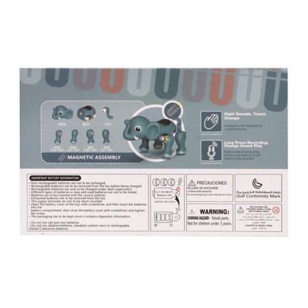 Designer magnetic "elephant", 7 parts-5
