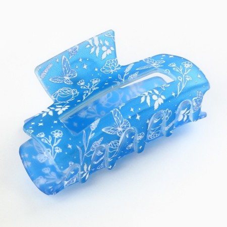 Hair crab, airborne hairpins, blue, 7 x 3 x 3.5 cm-2