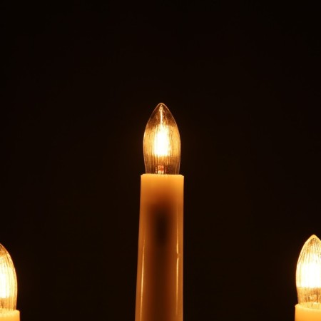 Incandescent lamp for the Christmas hill, 3 watts, a base E10, warm white, 2 pcs-1