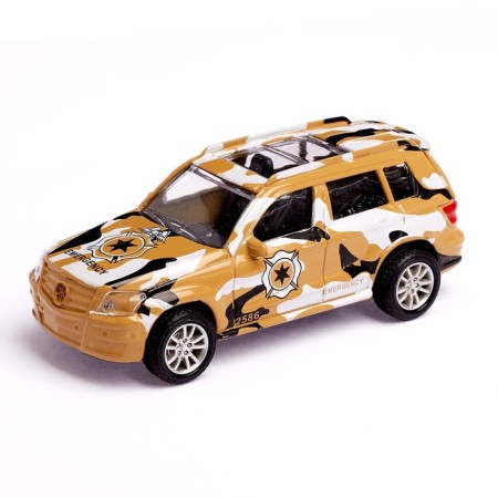 Metal “Army” machine, scale 1:43, inertia, mix-6