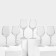 A set of glass glasses for the wine isabella, 350 ml, 6 pcs