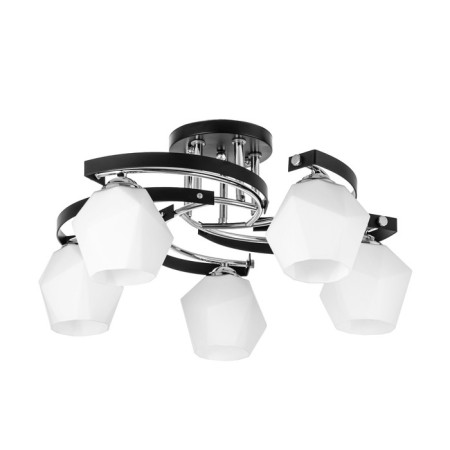 Versalya chandelier 5XE27 40W Black-chromium 60x60x26 cm Bayerlux