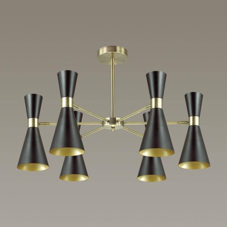Caucasur QUINN 6x60W E14, bronze, black 75x75x44.5 cm-2