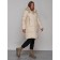 Coat insulated winter female, size 50, beige color