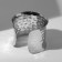 Bracelet "Cuff" bent, silver color