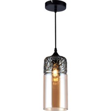 Светильник подвесной Rima 1xE27 40Вт, размер 13x13x83 см, цвет чёрный