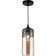 Suspended lamp RIMA 1XE27 40W, size 13x13x83 cm, black color