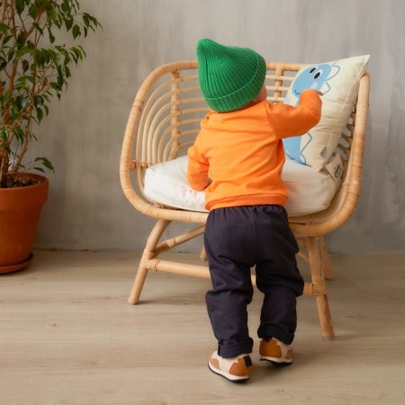 Set: jumper and pants crumb I "ny", height 68-74 cm, orange color/black-2
