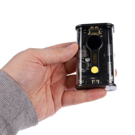 External BYZ W89, 10000 mAh, 1 Type-C, 1 USB, 22.5 W, 3 A, display, PD, black-8