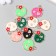 Decor for creativity plastic for metal "Skull. Romance" Gold Mix 2.1x0.3x2.5 cm