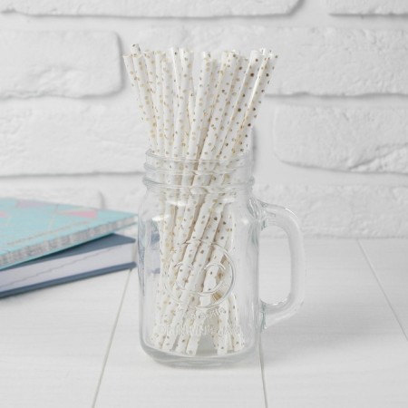 Pipe for cocktail "Confetti", set of 25 pcs.