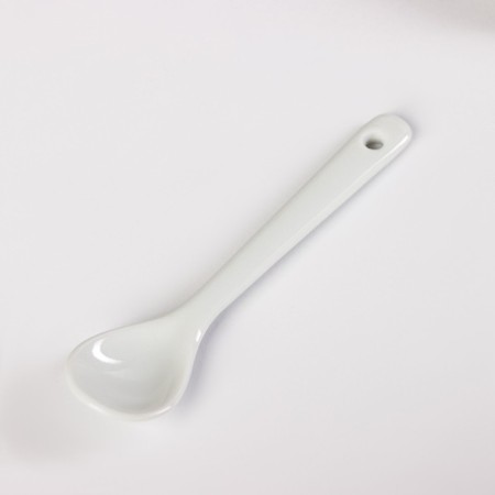 Coffee steam ceramic with a spoon of Coffee, 2 items: a mug of 190 ml, a saucer, a drawing mix-4
