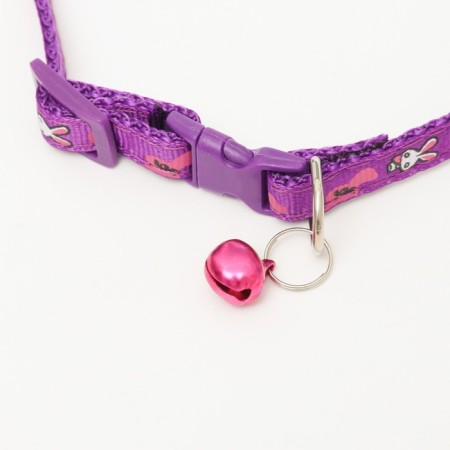 The two -layer collar with the Fastx "Bunny", 30 x 1 cm, purple-2