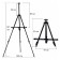 The telescopic easel, tripod, metallic