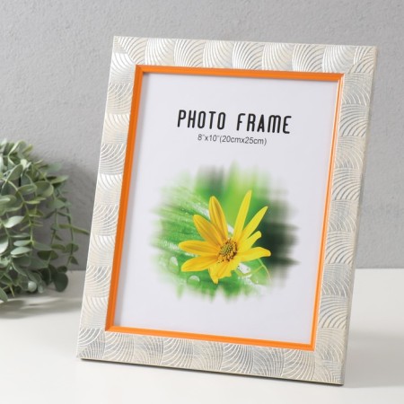 Photo frame plastic 20x25 cm "arc" white 30x25.5 cm-1