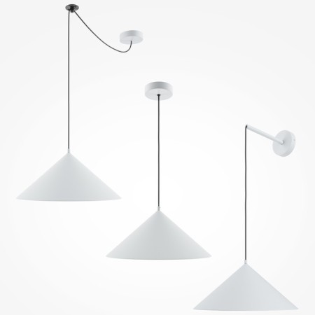Suspension lamp Maytoni Mod167PL-01W, 1HE27, 40W, 15.5x318 cm, white color-4