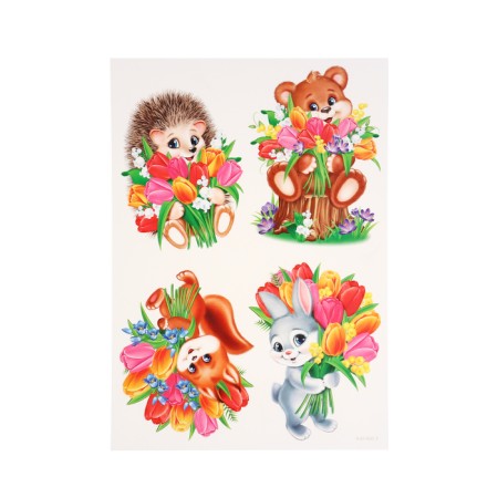 Design set "March 8" 4 sheets, 21.5x30 cm-5
