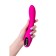 Vibrator with a stimulating ball Jos Beadsy, silicone, pink color, 21 cm