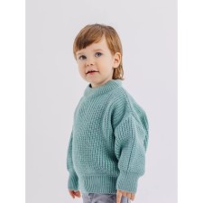 Sweater Children's Knitted Rant KnitWear, height 68 cm, mint color
