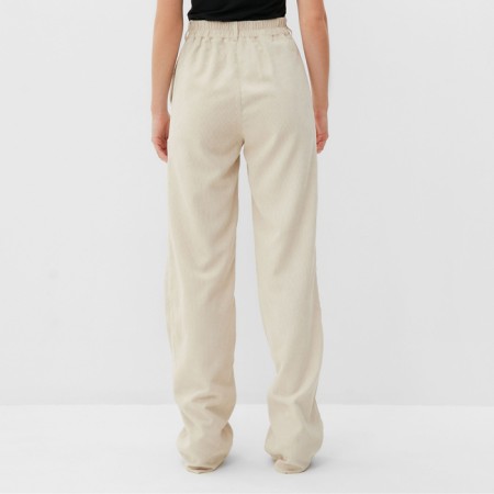 Women's pants Minaku: Velvet Collection Color Milk rr 48-4