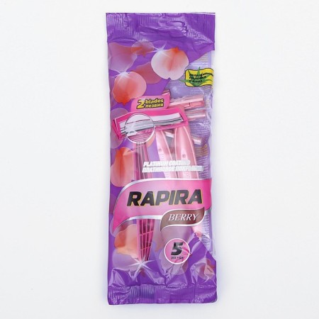 Rapor Rapira Berry machine with a lubricating strip with aloe, disposable, 5 pcs.-1