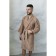 Tainted male bathrobe, size 46, cappuccino color