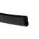 Protective lining on the door circuit, metal core, 5 m, black