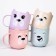 Children's mug 370 ml., "Muzzle", color and pattern mix