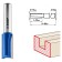 Frases groove bison 28753-12-25, straight, shank d = 8 mm, 12 x 25 mm