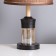 Threshold lamp "Louise" 1x40W E27 1x5W LED Black/Chocolate 25x25x43cm