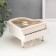 Musical Musical Casket "White Royal with Ballerina" 12x13.5x8.5 cm