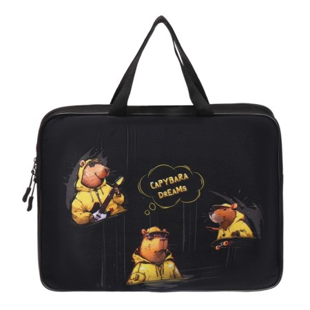 Folder with handles textile A4, 370 x 280 x 60 mm, Stavia "Capybara"