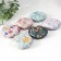 Casket Metal Round "Flowers and Leaves" Packing 12 pcs 1.8x7x7 cm