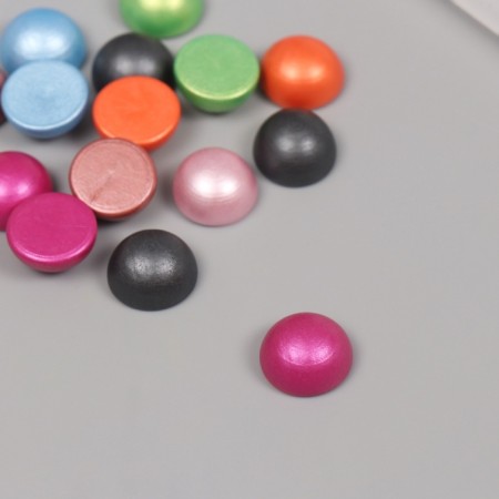 Decor for creativity tree "Half of the ball metallic" mix set 15 pcs 1.5x1.5x0.8 cm-1