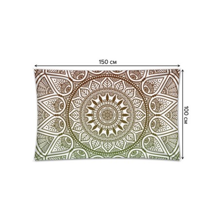 Decorative panel with photo printing "Patterned mandala", horizontal, size 100x150 cm-1