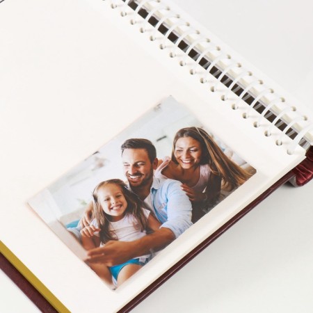Photo album magnetic 30 sheets 23x28cm "plain brown"-5