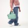 Sports bag with lightning, external pocket, green color