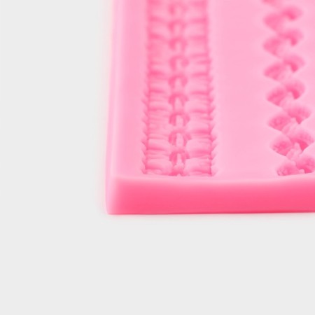 Mold "Creole", silicone, 30 × 5.3 × 0.7 cm, pink color-3