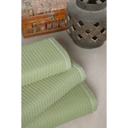 Rob towel, size 50x90 cm, green color-2