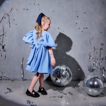 Платье для девочки, MINAKU :Party Dress, цвет голубой, рост 104 см-11