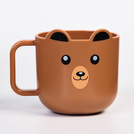 Children's mug 260 ml., "Bear", brown color