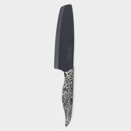 Kitchen knife Samura Inca, Nakiri, blade 16.5 cm, black zirconium ceramics-1