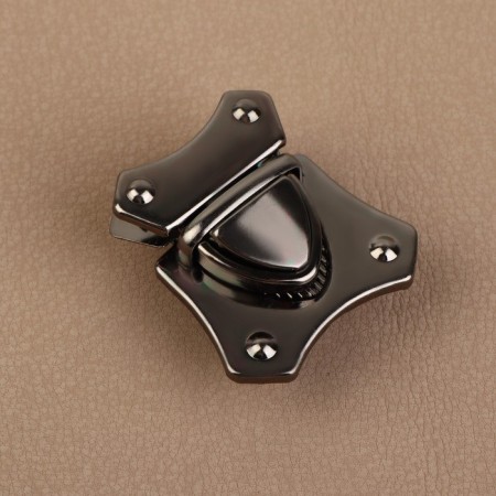 Bag -4.2 cm fastener, black nickel color-1