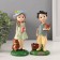 Souvenir Polystone "Boy and girl with bears" set 2 pcs 6x7.5x17 cm